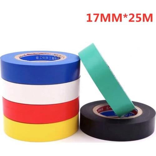 Flame Retardant Electrical Insulation Tape High Voltage PVC Electrical Tape Waterproof Self-adhesive Tape 17MM*25MM