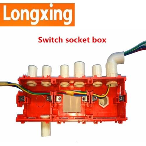 1 Gang Cut Open Mounting Wall Switch Box And Wall Socket Box Junction Box For Sockets Chest 86 Type Mounting Box PVC Material