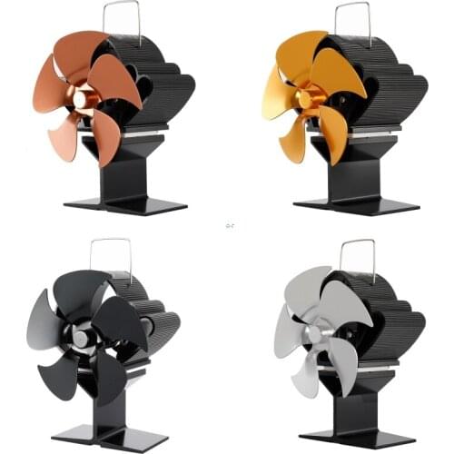 SF103S 5 Blades Heat Powered Stove Fan for Wood Log Burner Heater Fireplace Fuel Saving Quiet Ecofan Efficient
