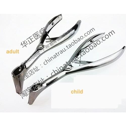 Stainless steel speculum nostril nose pliers nasal dilator checking into the drug -specific rhineurynter for adult&child