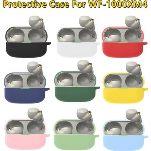 Silicone Case Earphone Case For Sony WF-1000XM4 Headphones Cover Bluetooth-compatible Earphone Wireless Charging Box Bags
