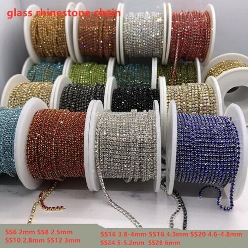 Rhinestone Claw Chain Electroplating Dense Color Diamond Trimming Diy Mobile Phone Case Crystal Sticker Jewelry Accessories