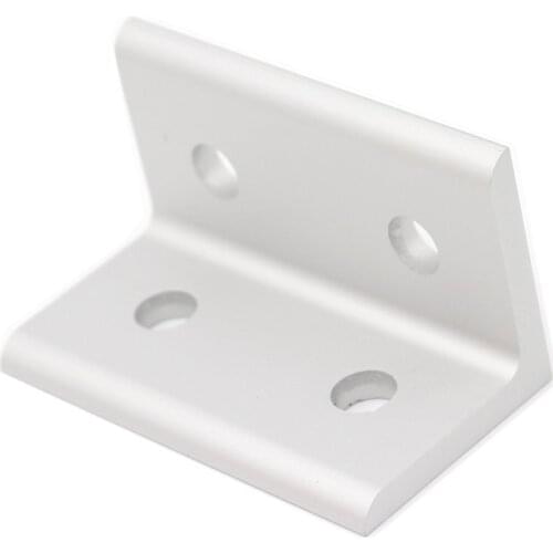 1PCS L type 90 Degree 4 Hole 3060 30mm connector Corner Angle Bracket Connection Joint Strip for30/60 Series Aluminum Profile