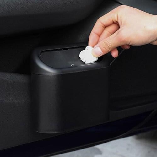 Waterproof Car Trash Can with Lid Storage Leak-proof Car Organizer Multipurpose