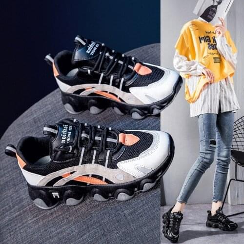 Womens Shoes 2020 Spring and Autumn New Fashion Female Student Sports Shoes Female Heighten Street Shoot Casual Shoes Female
