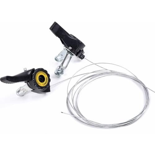 1 Pair Bike Shifter For 15/18/21 Thumb Gear Shifter Speed Shift Lever Set