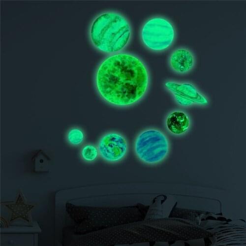 1pcs Poster Glow in the Dark Toys Luminous Star Stickers Bedroom Sofa Fluorescent Painting Toy Stickers Kids Room