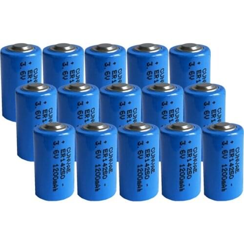 15PCS High quality new TL-5902 1 / 2AA ER14250 LS14250 SL350 3.6V 1/2 AA PLC lithium battery for Touch Screen Electric Meter