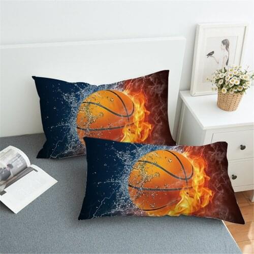 2pcs/set Bed Pillowcase Cover for Beding Print Soft 50cmx75cm / 50cmx90cm Can Customs Made Football Pattern