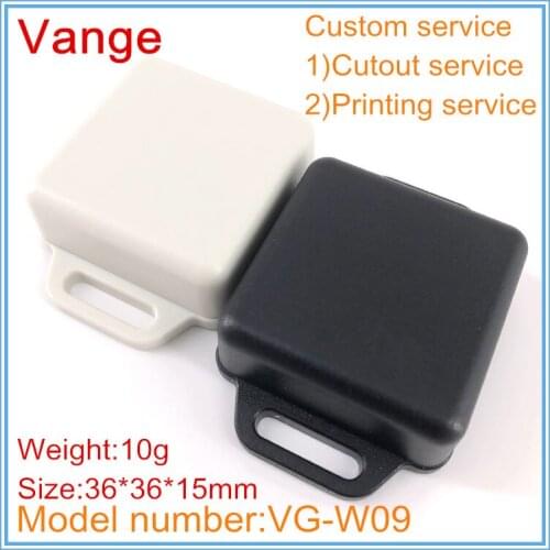 2pcs/lot small extruded injection case 36*36*15mm ABS plastic instrument housing diy for wire connector chassis