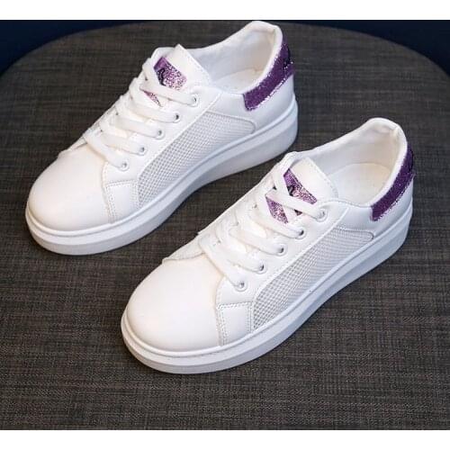 2021 Spring Autumn Comfortable Classic Ventilation Casual Shoes High Quality Leather Ladies Lightweight Solid Color S54