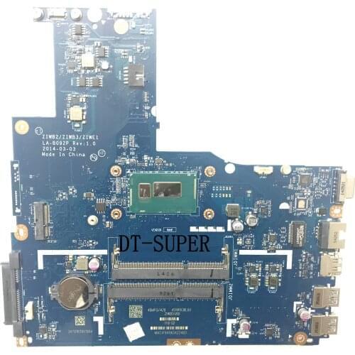 BRAND NEW.ZIWB2 / ZIWB3 / ZIWE1 LA-B092P REV : 1.0 ZIWB3U60 MOTHERBOARD FOR LENOVO B50-70 MAINBOARD. ONBOARD CPU 2957U