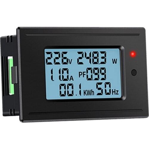 AC Digital Voltmeter Ammeter Voltage Current Meter Volt Detector Tester Monitor Panel Power Wattmeter Meter