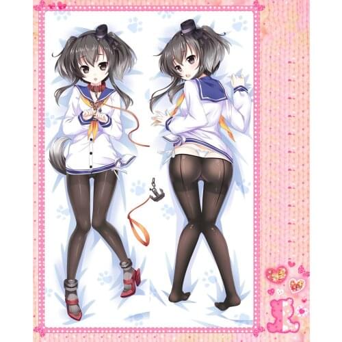 Anime Cartoon Collection Peachy Poly Microfabric Double Bolster Hugging Pillow Case Cover No.61018