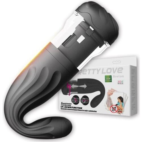 Pretty Love Automatic Male Masturbator for Men Electric Telescopic Pocket Vagina Real Pussy Erotic Sex Toys for Men Masturbating