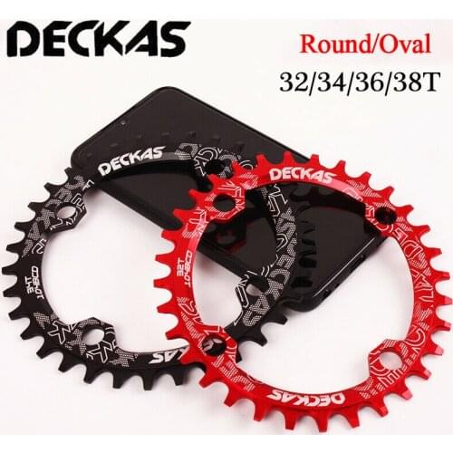 Deckas 104BCD Crankset narrow wide Tooth Plate Parts 32T/34T/36T/38T MTB bicycle Chain Ring For 8 to 12s chain bike Accessories