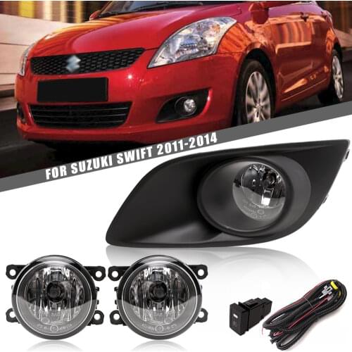 DLAA For SWIFT HATCHBACK 2010 2011 2012 2013 2014 Front Fog Lights Car Styling Spot Light Fog Lamps With Switch - 1 Pair