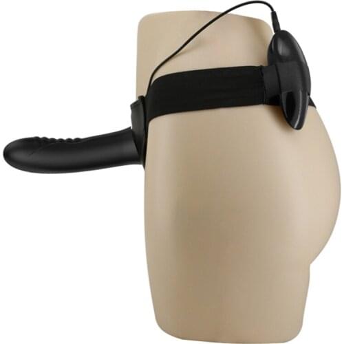 Hollow Strap Dildo Vibrator for Men Leather Harness Strap on Penis Belt Dildo Vibrating Pants Realistic for Lesbian adult toys