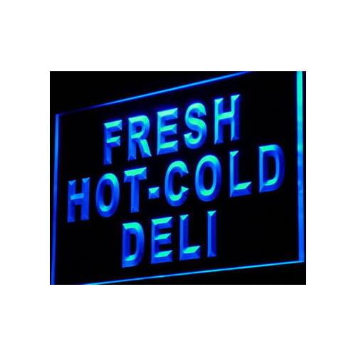 I875 Fresh Hot Cold Deli Food Cafe Decor Neon Light Light Signs On/Off Swtich 20+ Colors 5 Sizes