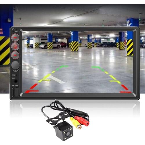 Memory Card Touch Screen 12V 7 inch DVR Support Apple Internet Android 9.0 2 Din Amplifier Bluetooth MP5 7061 TFT screen FM