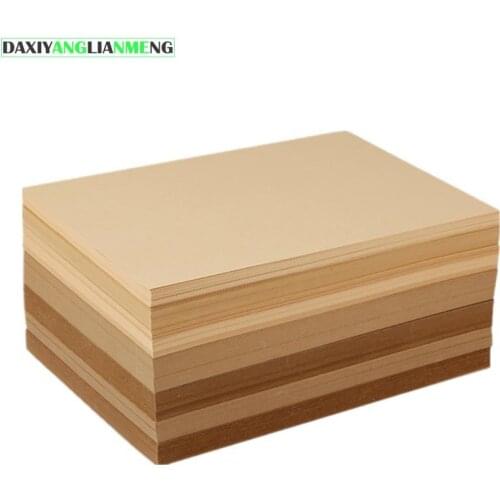 100pcs free shipping A4 size 21x29.7cm Kraft paper 200gsm card paper, DIY gift packing cardboard cookies es paper