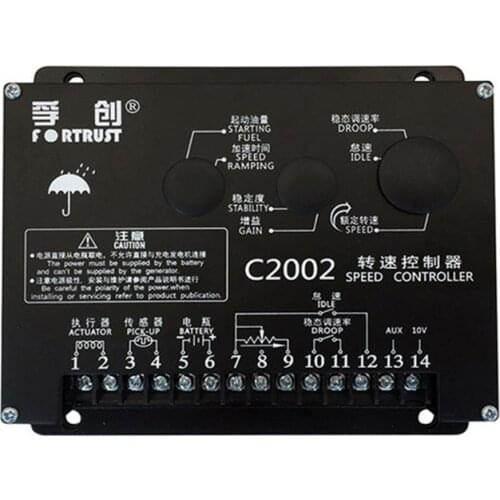 Fortrust C2002 Controller for DC Motor Speed Governor Diesel Generator Intelligent Control Board Original Parts