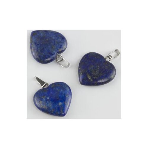 Lapis Heart Natural Stone Pendant