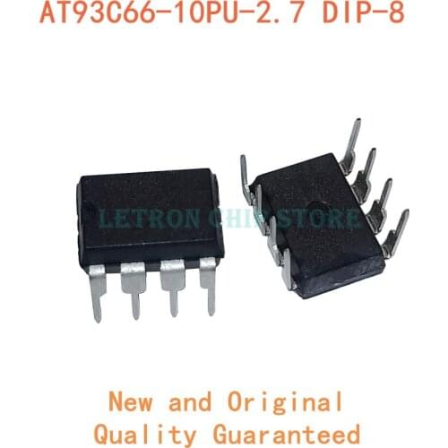 10pcs AT93C66 DIP 93C66 DIP8 93C66A DIP-8 AT93C66A-10PU-2.7 new and original IC Chipset