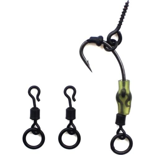 20pcs Spinner Swivel Ronnie Rig Size 11 Terminal Tackle Carp Fishing ronnie swivel popup carp tackle quick change swivels