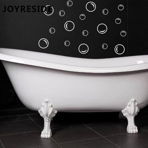 Bubles Home Bathroom Wall Stickers Shower Wall Decoration Vinyl Wall Decals House Bathrooms Wallpaper Art Bubbles Murals M433