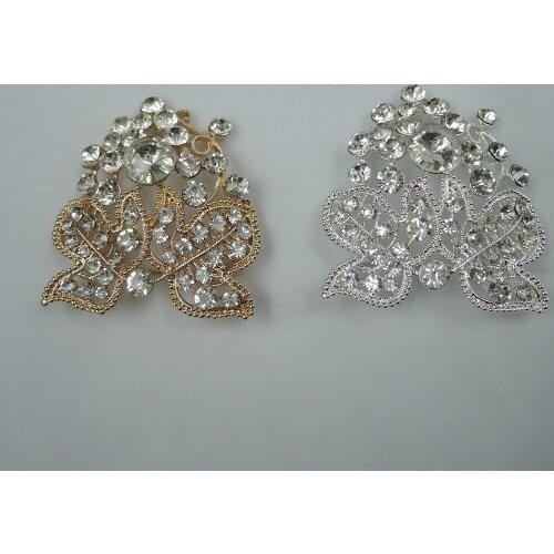 Top new fashion brooch made of metal and crystals