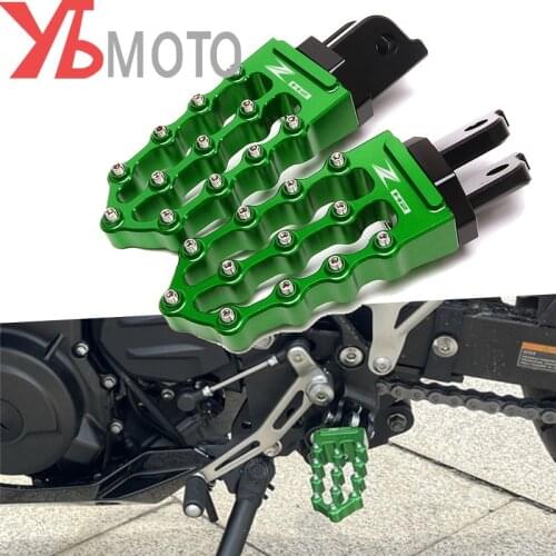 New For KAWASAKI Z H2 ZH2 Zh2 2019 2020 2021 Accessories Motorcycle Front Footrests Foot Peg Rests Rider Driver Pedals Aluminum