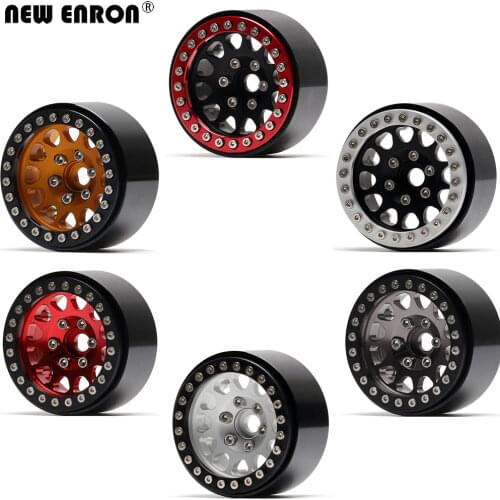 NEW ENRON Alloy 1.9" 57*45*31 Beadlock Wheels Hub Rim Tires for 1/10 RC Car Crawler Axial SCX10 II Tamiya CC01 TF2 Traxxas TRX-4