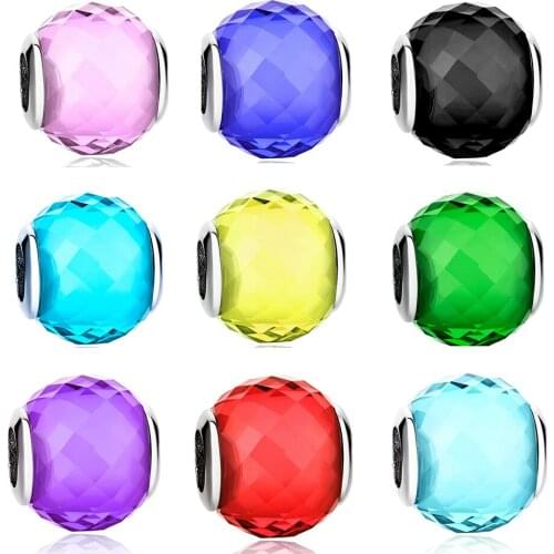 925 Sterling Silver Murano Glass Charms Fit Bracelets Luxury European Beads Jewelry Accessories Women DIY Bracelet