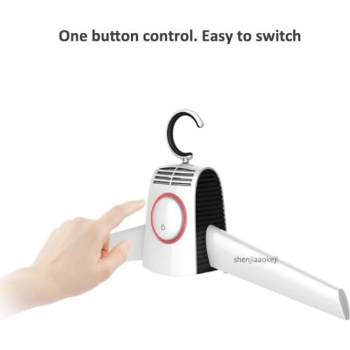 Portable mini-dryer triple protection hot and cold wind Quick-drying hanger PTC heating 3h drying Electric clothes shoe dryer