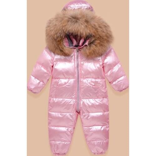 New baby down jumpsuit for boys and girls down jacket suit for thick coat