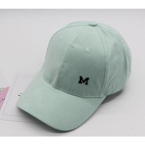 Seioum Women Casual letter M Baseball Cap Dad Hat Deus Cap Pink Black Lady Ovo Drake Hats Snapback Suede Cap Trucker Cap Men