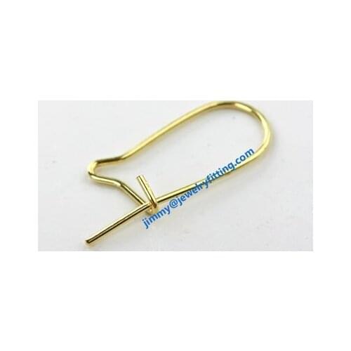 Earring hook kidney earwire with beads fashion earring findings whole sale price color can be plated else