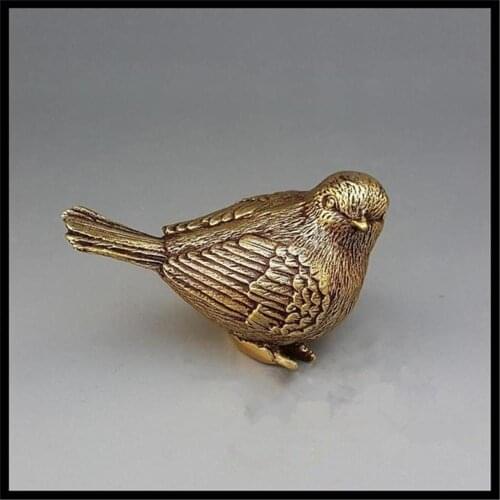Animal Statue Bird Bronze Statue, Metal Crafts, Home Decorations, Company Desk Decoration, Holiday Gifts, Cute Birds