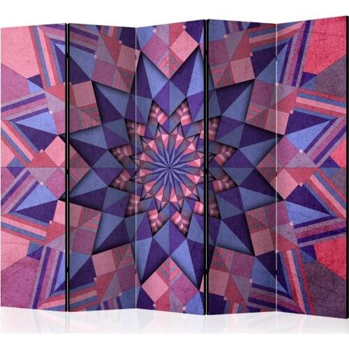Windbreak-Star Mandala (Pink-Violet) II [Room Dividers]