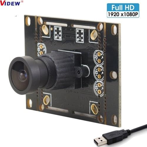 VIDEW 1080p Hd Free Driver USB Camera Module 3.6 mm Lens USB Camera Board for Linux Windows Android Mac Os