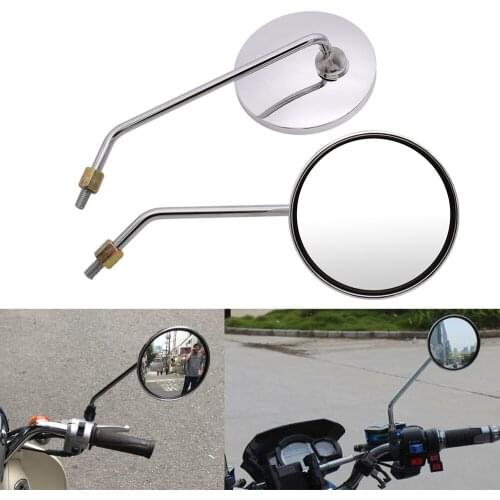 Universal Motorcycle Mirrors Round Mirror 8mm 10mm motorcycle accessories For Yamaha XJ6 DIVERSION Tenere 700 TENERE FZR400
