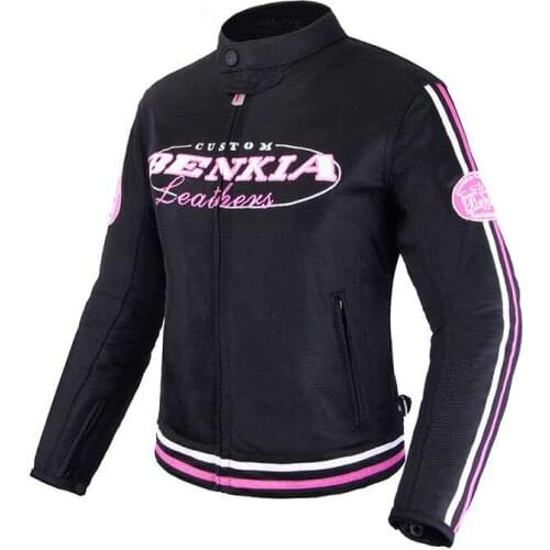 Spring and summer womens BENKIA motorcycle jacket with Motocross mesh S-XXL road racing motorcycle jacket