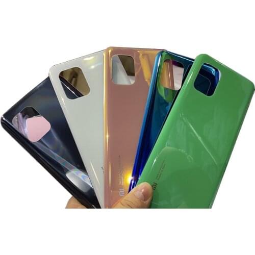 10 pcs/lot For Xiaomi Mi 10 Lite Glass Rear Battery Door With Adhesive Xiaomi Mi10 Lite Replacement Back Housing Cover Case
