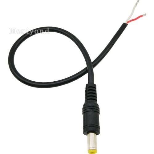 10PCS Male DC Power Jack Connector Plug Adapter 5.5x2.1mm DC Pigtail Male Cable For LED Strip Light for CCTV Camera