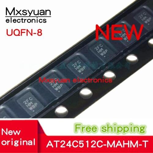 20pcs~100pcs/LOT AT24C512C-MAHM-T AT24C512C-MAHM 2FC UQFN-8 New original