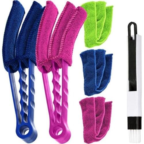 6-Piece louver cleaner removable and washable louver with louver air conditioner brush dust remover cleaning cloth tool