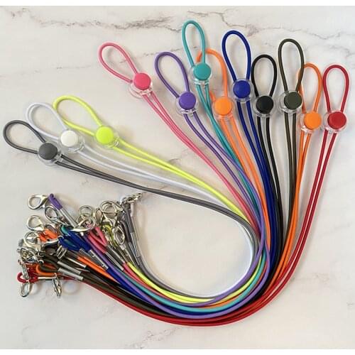 60cm Adjustable Mask Lanyard Colorful Face Mask Lanyard Safety Mask Ear Holder Rope Hanger Neck String Wholesale Mask Chain