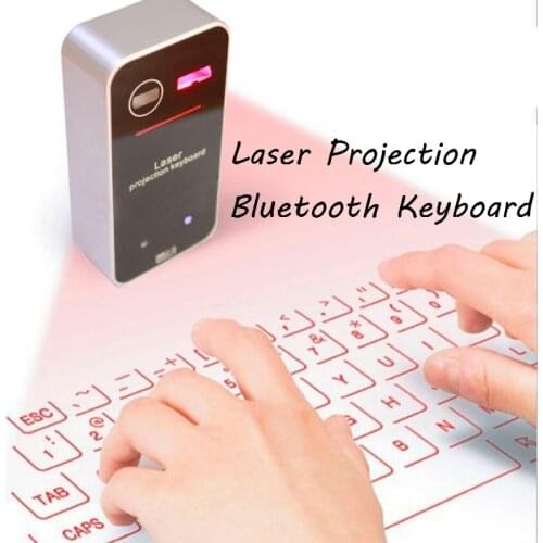 Wireless Bluetooth Laser Keyboard Virtual Projection Keyboard Portable for Iphone Android Smart Phone Ipad Tablet PC Notebook