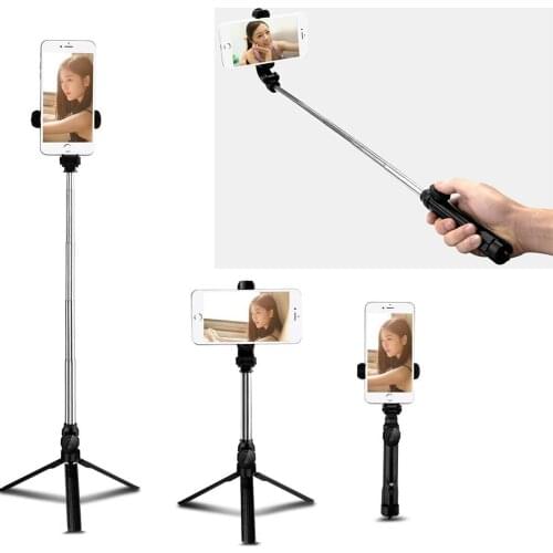 Bluetooth Selfie Stick For Phone With Tripod Wireless Remote Control Tripode Expandable Monopod Mini Portable Selfie Sticks